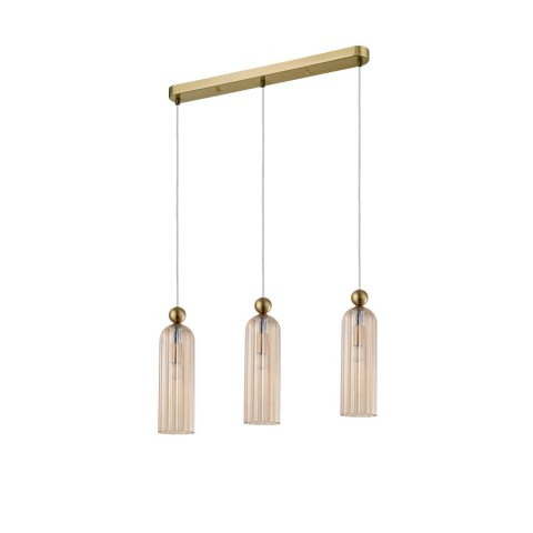 Lampa wisząca Piega 3 amber 3xE14 Light Prestige
