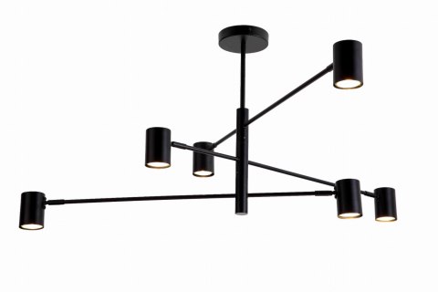 Lampa wisząca Snow 6 czarna 6xGU10 Light Prestige