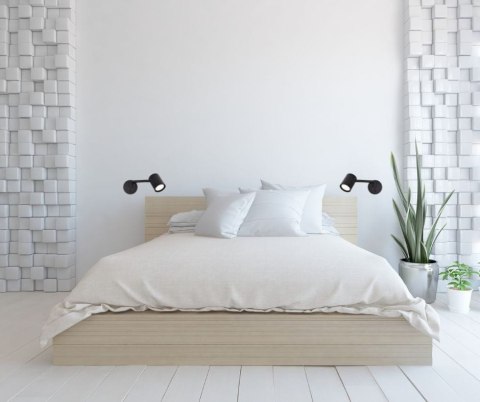 Kinkiet z wysięgnikiem Snow czarny 1xGU10 Light Prestige