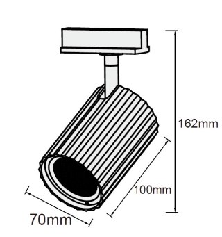 Reflektor do szynoprzewodów Tokio 1F biały 1xGU10 Light Prestige