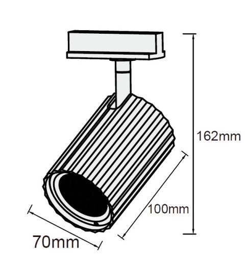 Reflektor do szynoprzewodów Tokio 1F czarny 1xGU10 Light Prestige