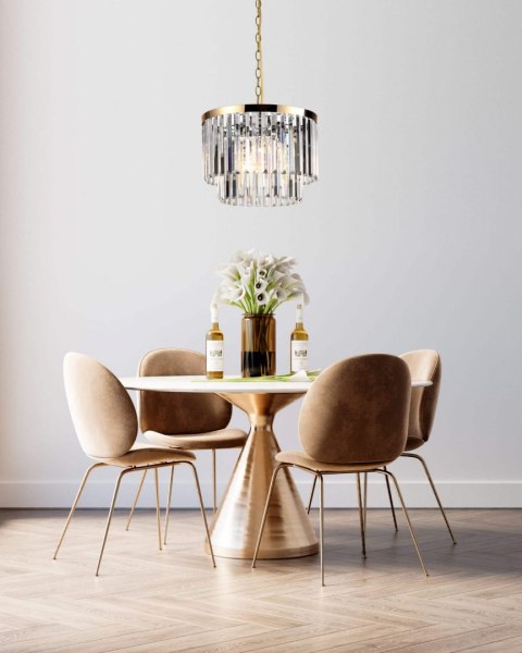 Lampa wisząca Vetro 5xE14 antyczne złoto LP-2910/5P AGD