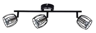 Lampa ścienna candellux zonk 93-54333 listwa led gu10 czarny matowy+satyna nikiel