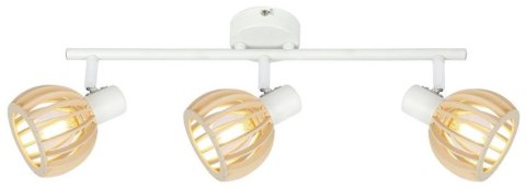 Lampa ścienna Candellux 93-68095 listwa E14 biały drewno