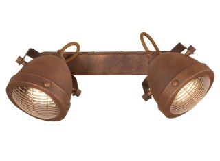 Lampa ścienna listwa 2xGU10 rdzawy FRODO 92-71071