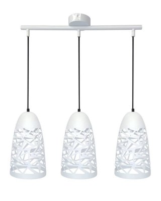 Lampa wisząca biała 3xE27 59cm SABRIN