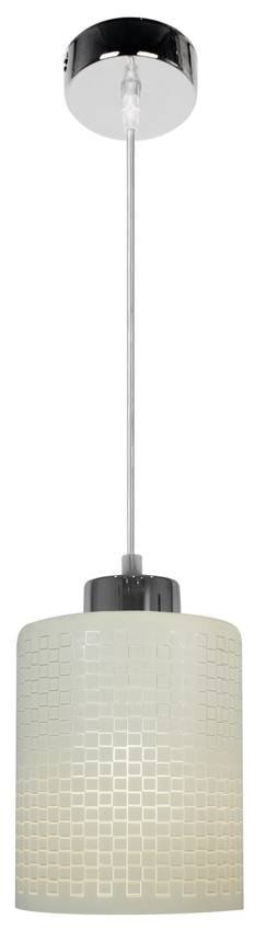 Lampa wisząca chrom/biała szkło Marcepan 31-59109