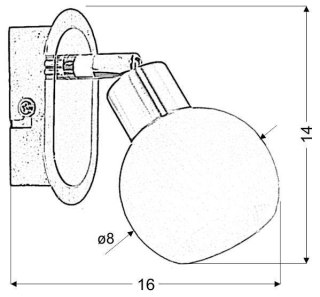Kinkiet chrom+satyna lampa Alabaster 91-06998