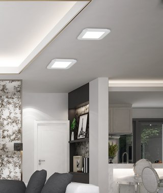 Plafon LED 10W 17cm Nexit 10-66770 IP44 Chrom+Granila 3000K