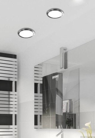 AQUILA LAMPA SUFITOWA PLAFON 18 1X40W G9 SATYNA NIKIEL IP44 (BŻ)