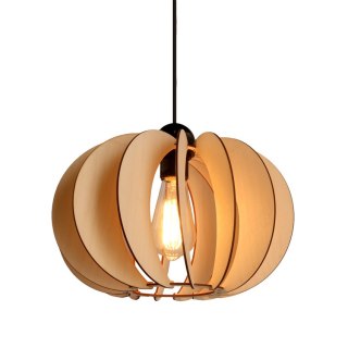 Eco 2 lampa wisząca 1x40 E27 abażur drewniany