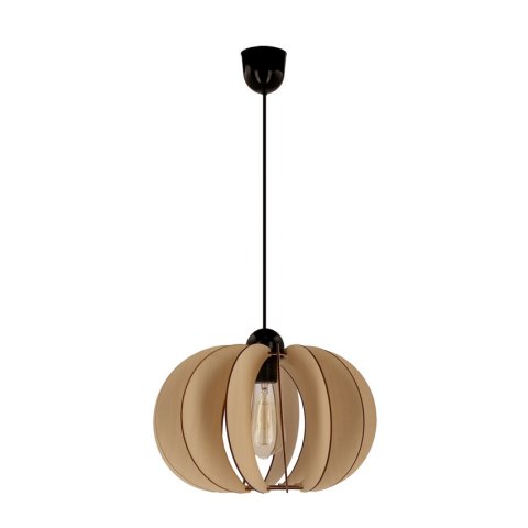 Eco 2 lampa wisząca 1x40 E27 abażur drewniany