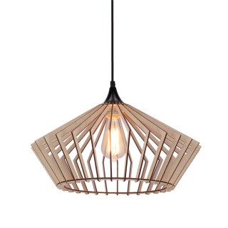Eco 3 lampa wisząca 1x40 e27 Abażur drewniany