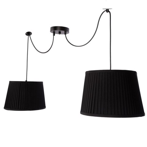 Gillo lampa wisząca czarny 2X40W E27 abażur czarny 32-10254