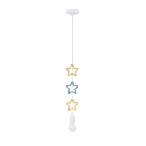 Stars lampa wisząca 20w E27 iq kids gold+blue