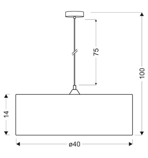 Lampa sufitowa wisząca candellux brown 31-72931 e27 brązowy
