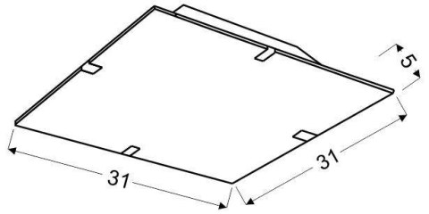 Lampa Candellux Georgia 10-45379 Plafon 10W Led