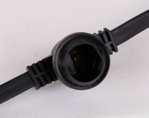 Girlanda świetlna zewnętrzna 5m rozstaw 0,25m 20x10W czarny przewód Candellux 2570173