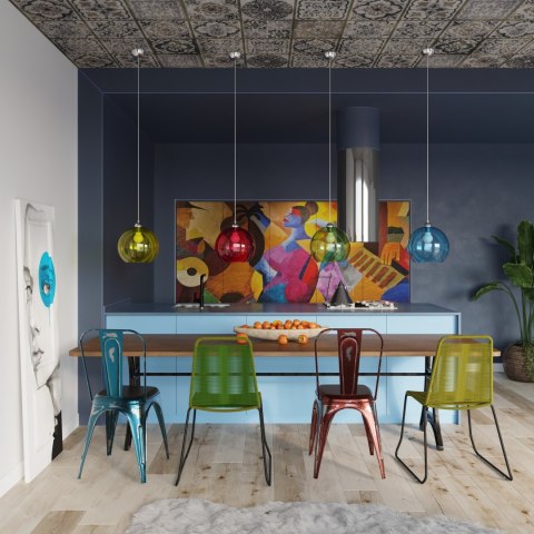 Sollux Lampa wisząca BALL transparentny