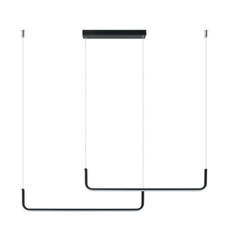 Lampa wisząca Malawi czarna Tuya Smart LED CCT Light Prestige