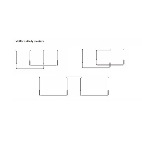 Lampa wisząca Malawi czarna Tuya Smart LED CCT Light Prestige