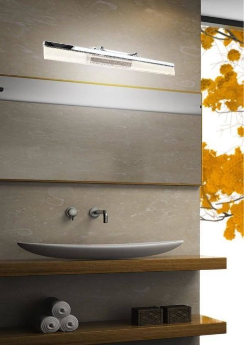 Kinkiet łazienkowy chrom LED 10W 4000K regulowany Valc Candellux 21-72870