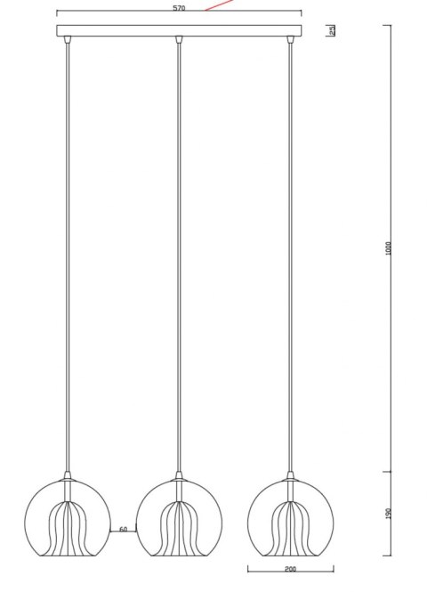 Lampa wisząca Arette złota 3xE27 Light Prestige