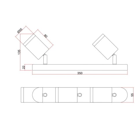 Belize 3 spot chrom IP44