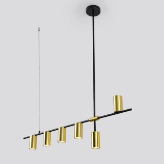 Light Prestige Lampa wisząca Arizona czarno - złota 6xGU10
