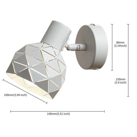 Reflektor Reus biały 1xE14 Light Prestige
