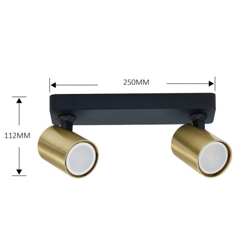 Spot Snow 2 złoty 2xGU10 Light Prestige