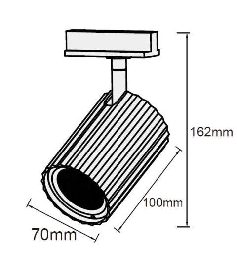 Zestaw oświetlenia szynowego Tokio SET 1F czarny 4xGU10 Light Prestige