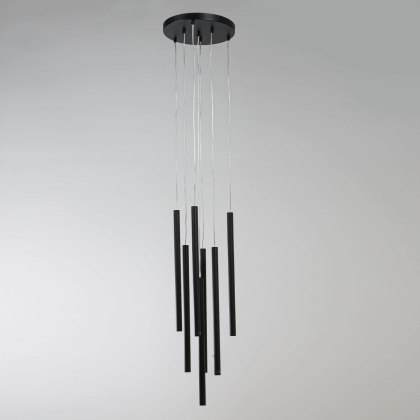 Lampa wisząca Lungo 7 czarna 7xG9 Light Prestige