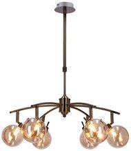 LENTINI LAMPA WISZ�CA PATYNOWY 6X40W G9 KLOSZ BURSZTYNOWY