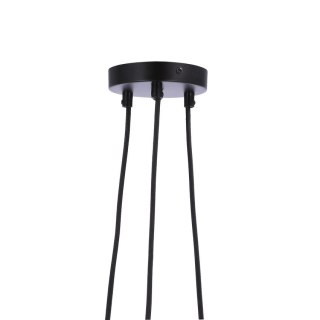 Nubia lampa wisz ca czarny 3x60w E27 klosz z oty