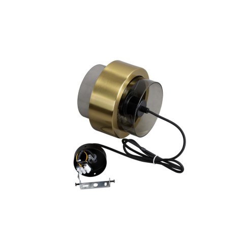 Lampa wisząca Miele duża 1xE27 złota/dymna LP-866/1P SM/GD