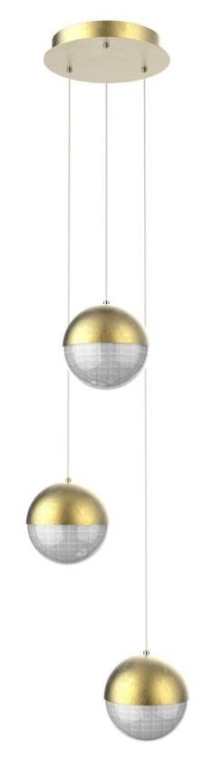 Lampa sufitowa wisząca candellux apeti furni led złoty 4000k