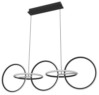 Lampa sufitowa wisząca candellux apeti kos led czarny 4000k