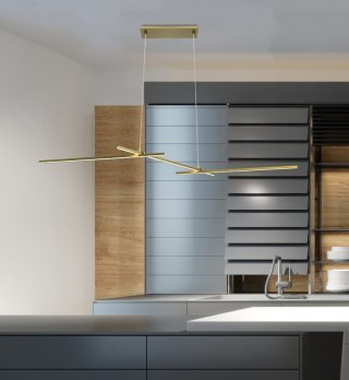 Lampa sufitowa wisząca candellux apeti thasos led złoty 4000k