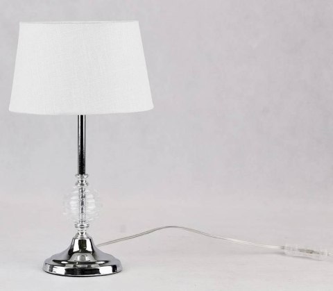 Lampka stołowa gabinetowa bezbarwna Fero 41-95046