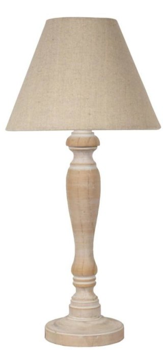 Lampka stołowa gabinetowa len 42x20cm Folclore 41-80731