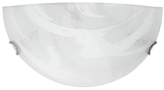 Plafon szklany szaro-biały lampa ścienna 60W E27 Lunar Candellux 11-95148