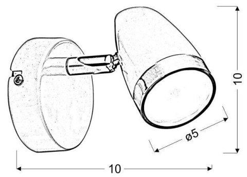 Kinkiet biały regulowany lampa LED 4W Blanca 91-44006