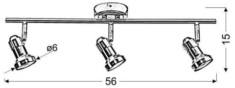 Lampa sufitowa spot candellux outlet 93-55613
