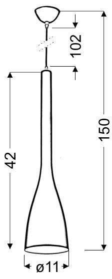 LAMPA SUFITOWA WISZĄCA CANDELLUX OUTLET 31-58676 Spin