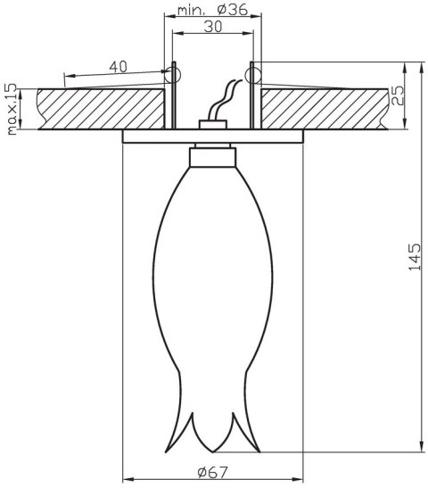 Oprawa stropowa g4 candellux outlet 2299757