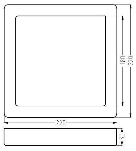 Oprawa Stropowa Candellux 2263793 Spn-08 Ip20 Led