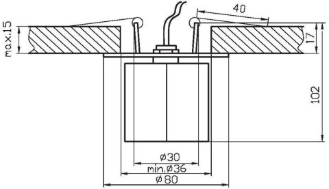 Oprawa Stropowa Candellux Sk-52 Kryształ Romb