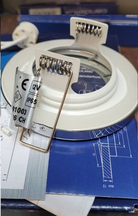 Oprawa hermetyczna chrom łazienkowa IP65 SH-06 8cm