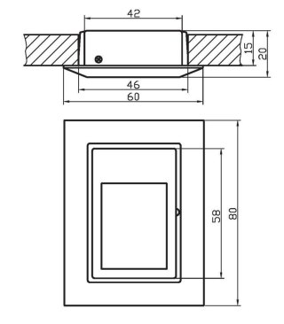 Oprawa schodowa satynowa ścienna G4 MS-07 Candellux 2208437